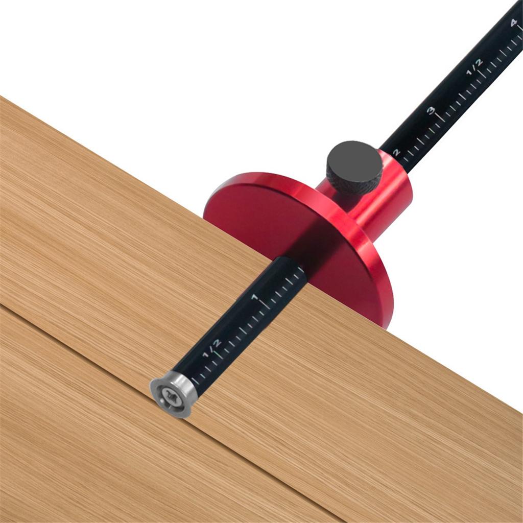 HOT Wheel Marking Gauge Woodworking Scriber Wood Marking Tools with Inch&MM Scale - Parallel Line Drawing Mortise Measuring