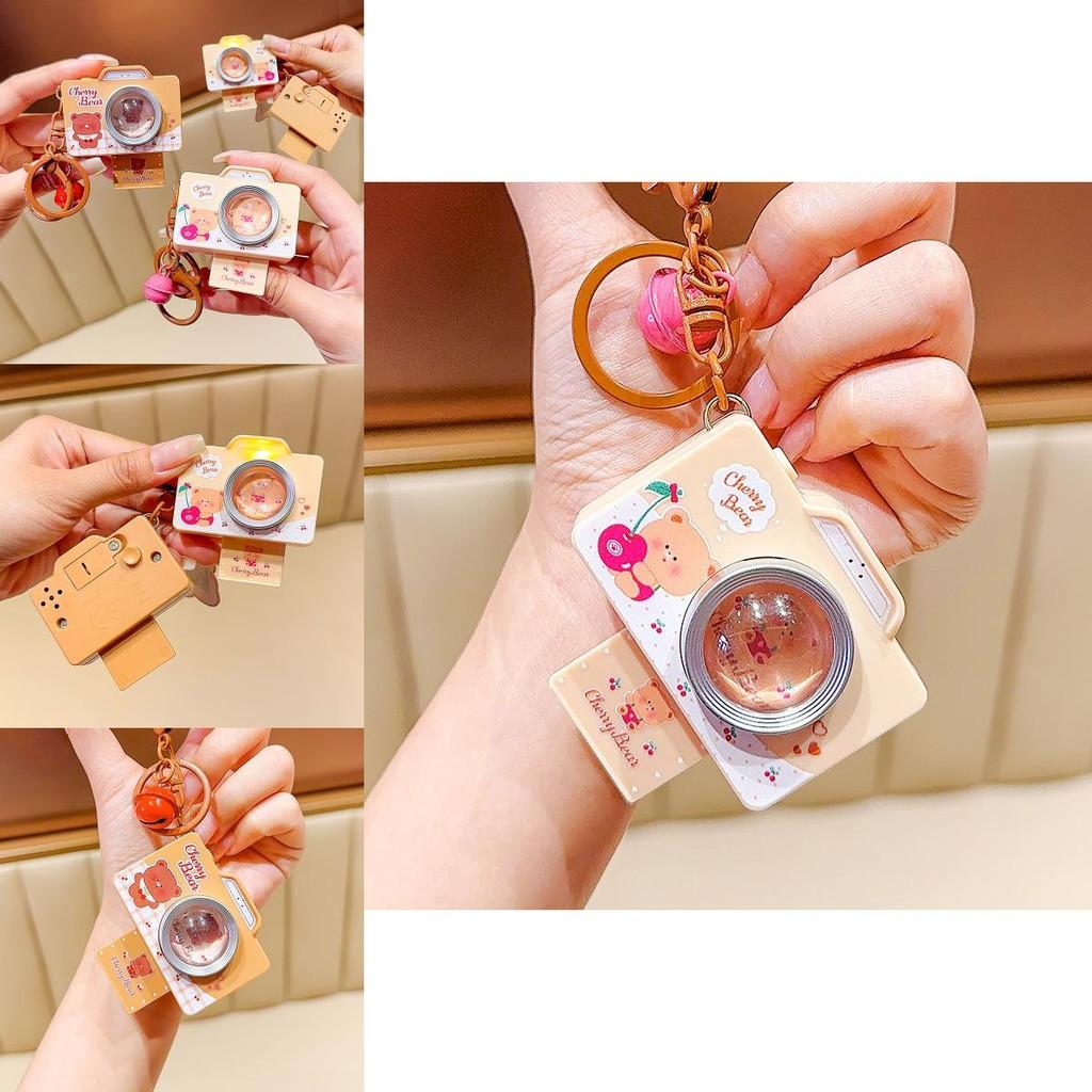 Einzigartiger Herz Kamera PVC Schlüsselanhänger Weicher Plüsch Schlüsselring Ideal für modische Schlüsselanhänger