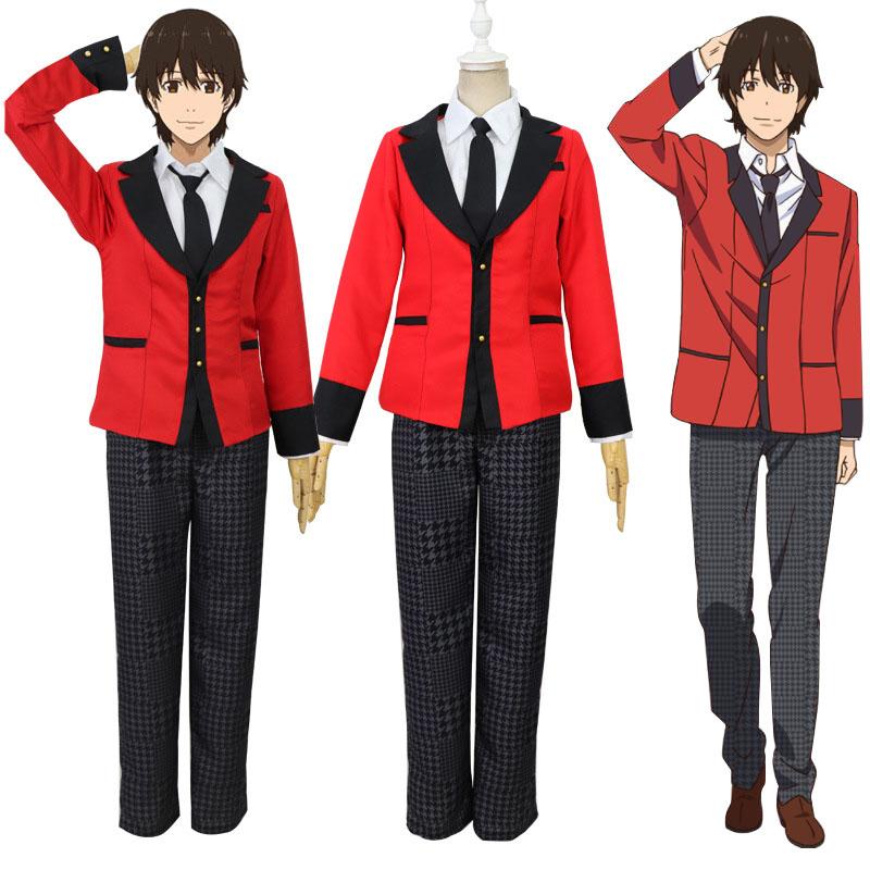 Kakegurui Jabami Yumeko Ryota Suzui Uniform Cosplay Costume Halloween Suit Dress