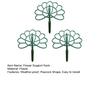 3/4/5/6Pcs Peacock Flower Support Rack Weather-proof Indoor Outdoor Potted Floral Plants Holder Trellis Fixing Frame