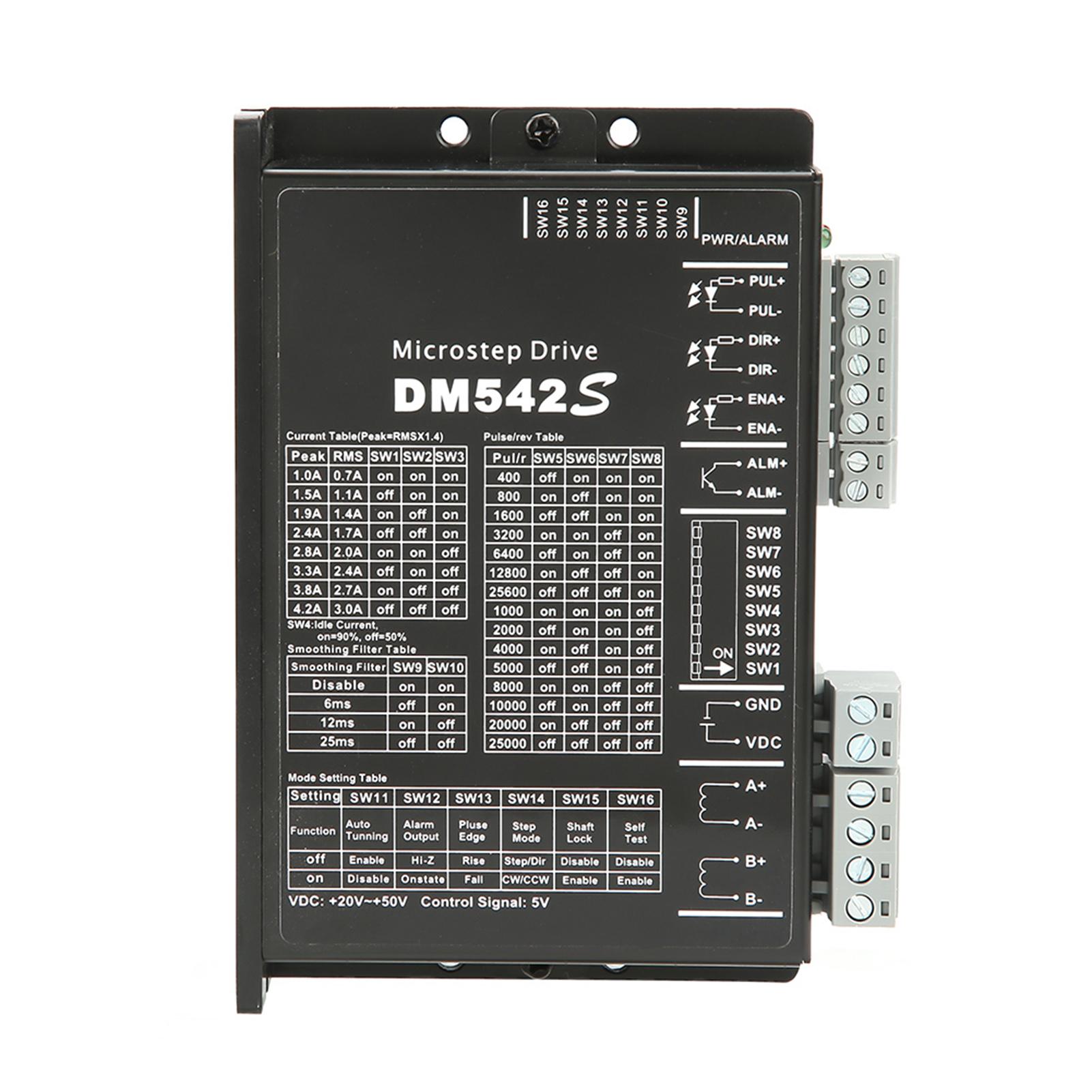 

DM542S 2 Phase Stepper Motor Driver CNC Motor Controller 524VDC