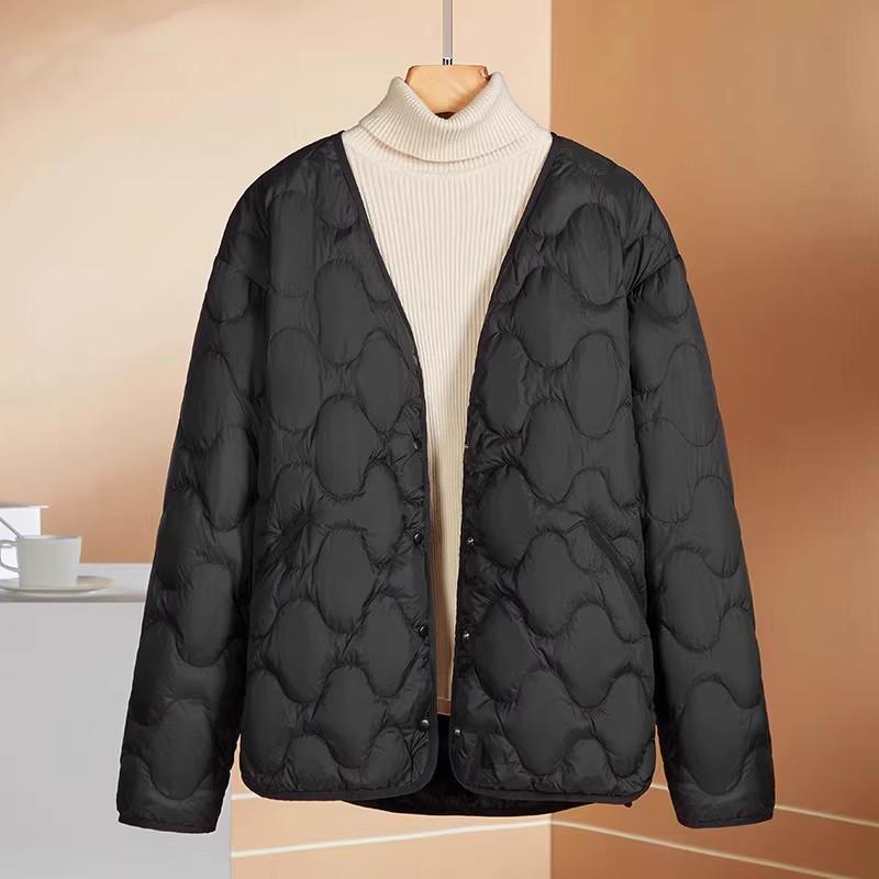 Clothing light down jacket women's autumn and winter new coat short inner thin collarless high quality tide