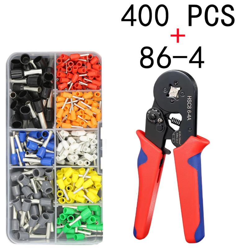 Tube Terminal Crimping Tools Ferrule Crimping Pliers HSC8 6-4 0.25-10mm² 23-7AWG 6-6 0.25-6mm² Electrician Clamp Sets Wire Tips