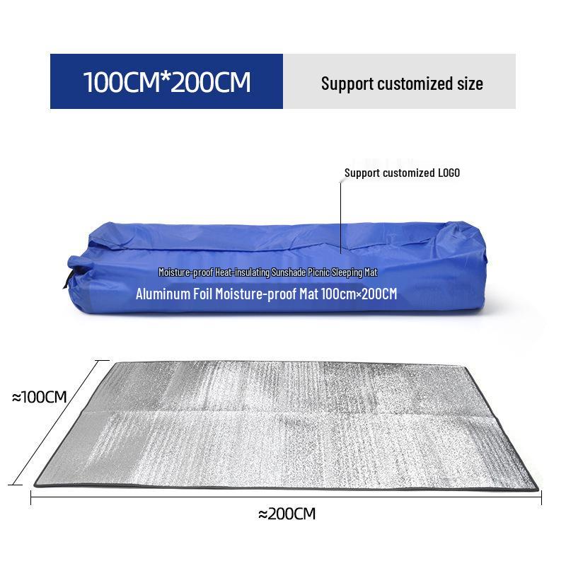 Waterproof PVC Aluminum Foil Camping Picnic Mat 300x300CM