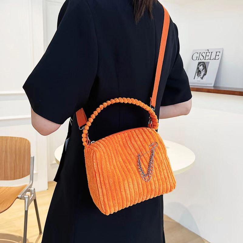 

STROBY Универсальная вельветовая стильная женская сумка через плечо на одно плечо