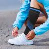 4 Paires Chaussettes de Compression pour Hommes et Femmes Chaussettes Montantes Rayées Chaussettes de Sport pour Athlétisme Extérieur Randonnée Course Cyclisme