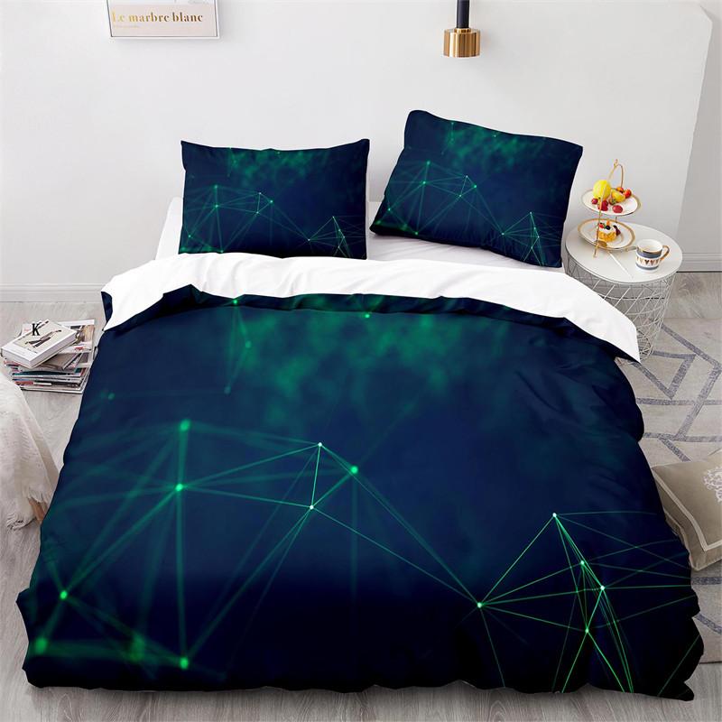 

Comforter Colorful Geometric Psychedelic Swirl Bedding Set King Size For Kids Polyester Comforter With Comforter (quilt)-EU Single(135*200cm)3pcs