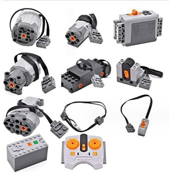 Building Blocks Science Kit with Motor, Battery Box, Remote Control & Receiver