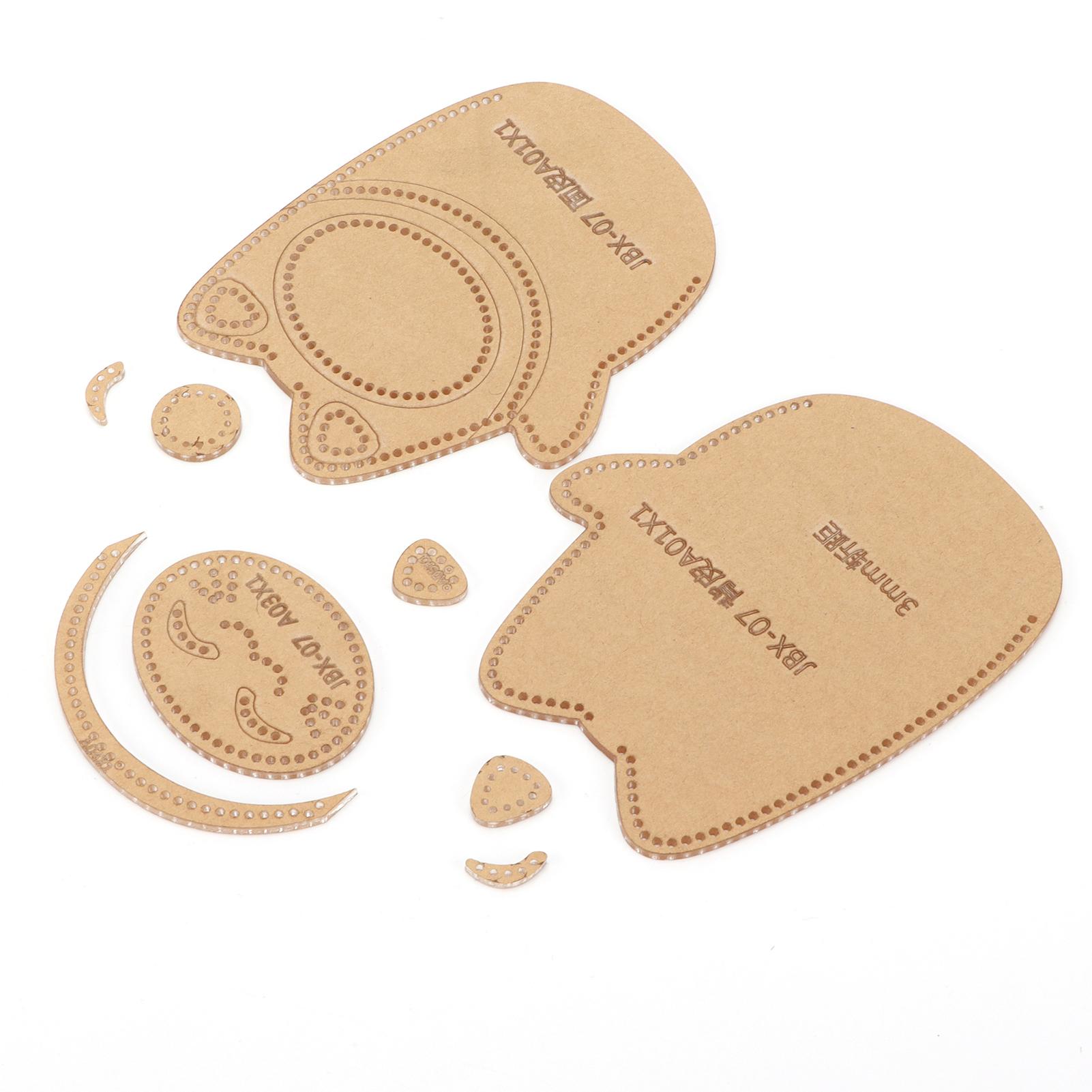 

Акриловый шаблон Кошачий ключник Кожаные шаблоны Мультяшный Ручная работа Прозрачный шаблон Трафарет