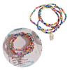 Colorful Rice Bead Clear Pendant Bracelet Jewelry Stackable Beaded Bracelets