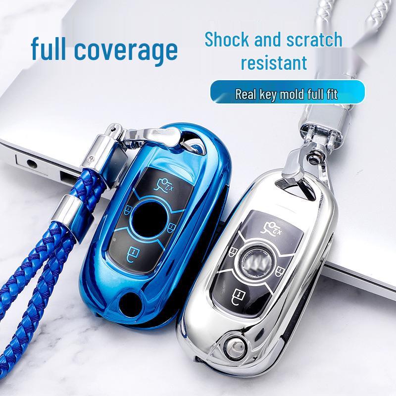 Black TPU Key Bag for 2019 Buick Verano/Excelle - Full Protection Cover