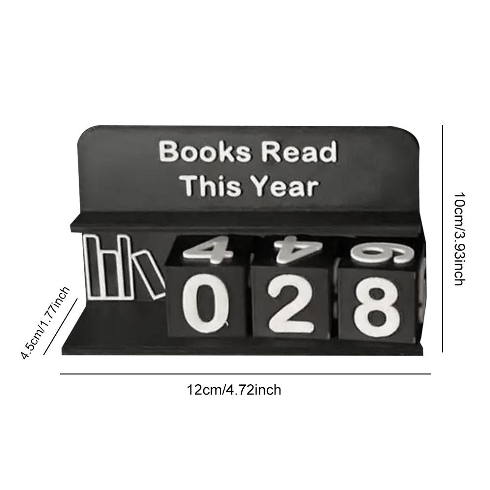 Books Read This Year Counting Ornaments 3D Printed Book Read Tracker Library Decor Ornament Wear Resist Library Decor