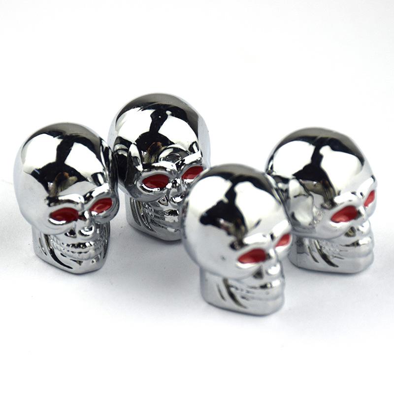 In-Stock Alien Skull Tire Valve Stem Caps