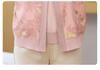 Mom's Spring Knitwear Two-Piece Set: Stylish Cardigan & Top for Middle-Aged & Elderly Women