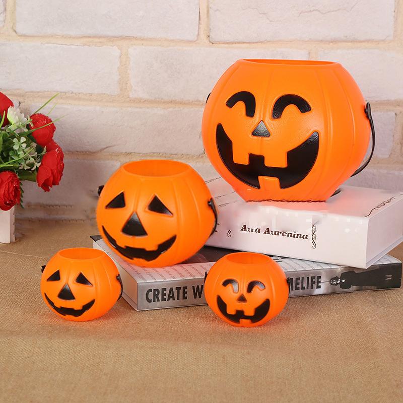 Halloween-Party-Requisiten, Kunststoff-Kürbis-Eimer, dekorieren Sie Halloween-Dekoration