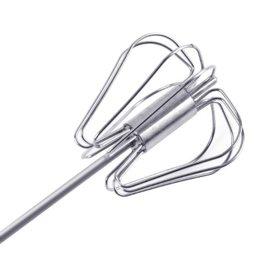Kitchen Stainless Steel Kitchen Semi-Automatic Egg Beater Whisk Milk Cream Mixer