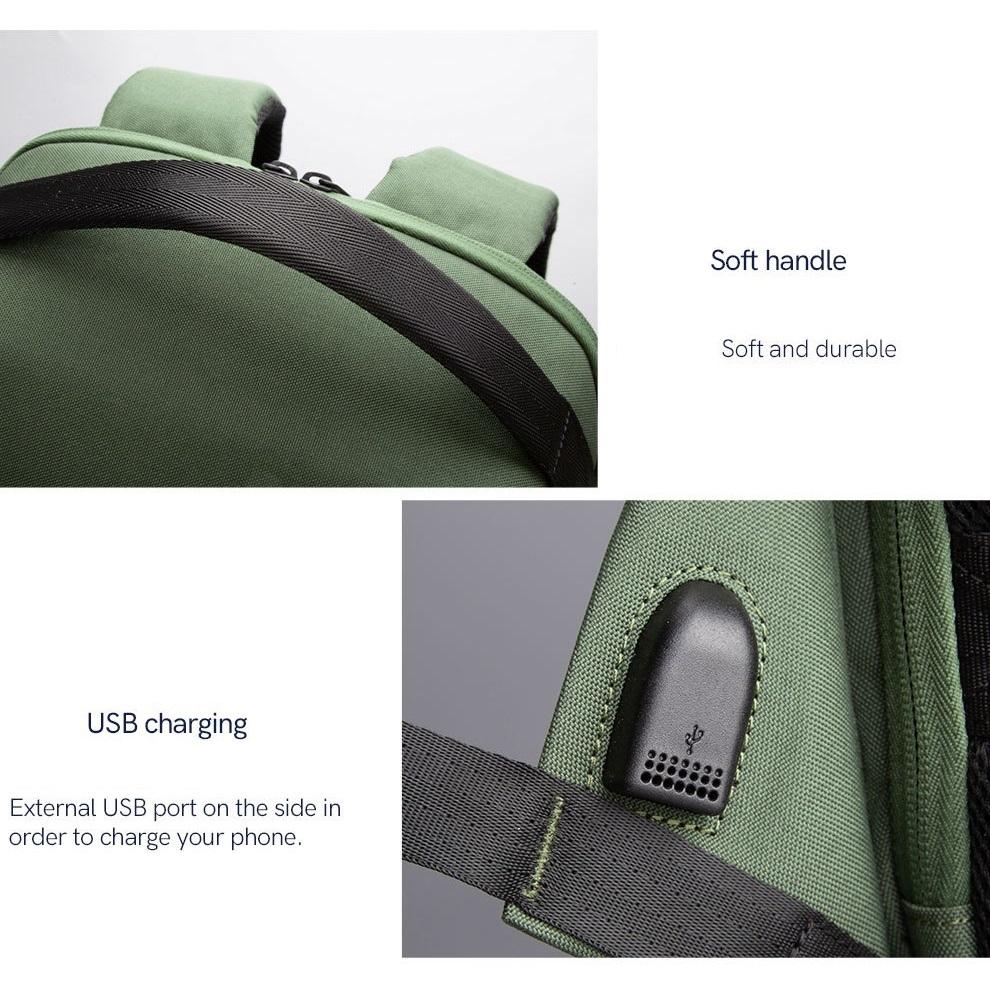 SUB Charging Port Backpack Can Accommodate 15.6-inch Computer Backpack JSS9658