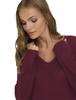 Only Jdy - Women' Sweater - Jdynew Megan / Pullover Knt Noos 15208245 Cabernet/W.Black P