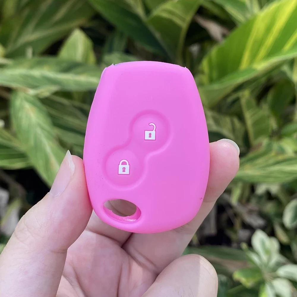 Silicone Car Key Case Cover For Renault Duster Modus Clio 3 Kangoo DACIA Logan Scenic Megane Sandero Captur Twingo Modus 2 Butto