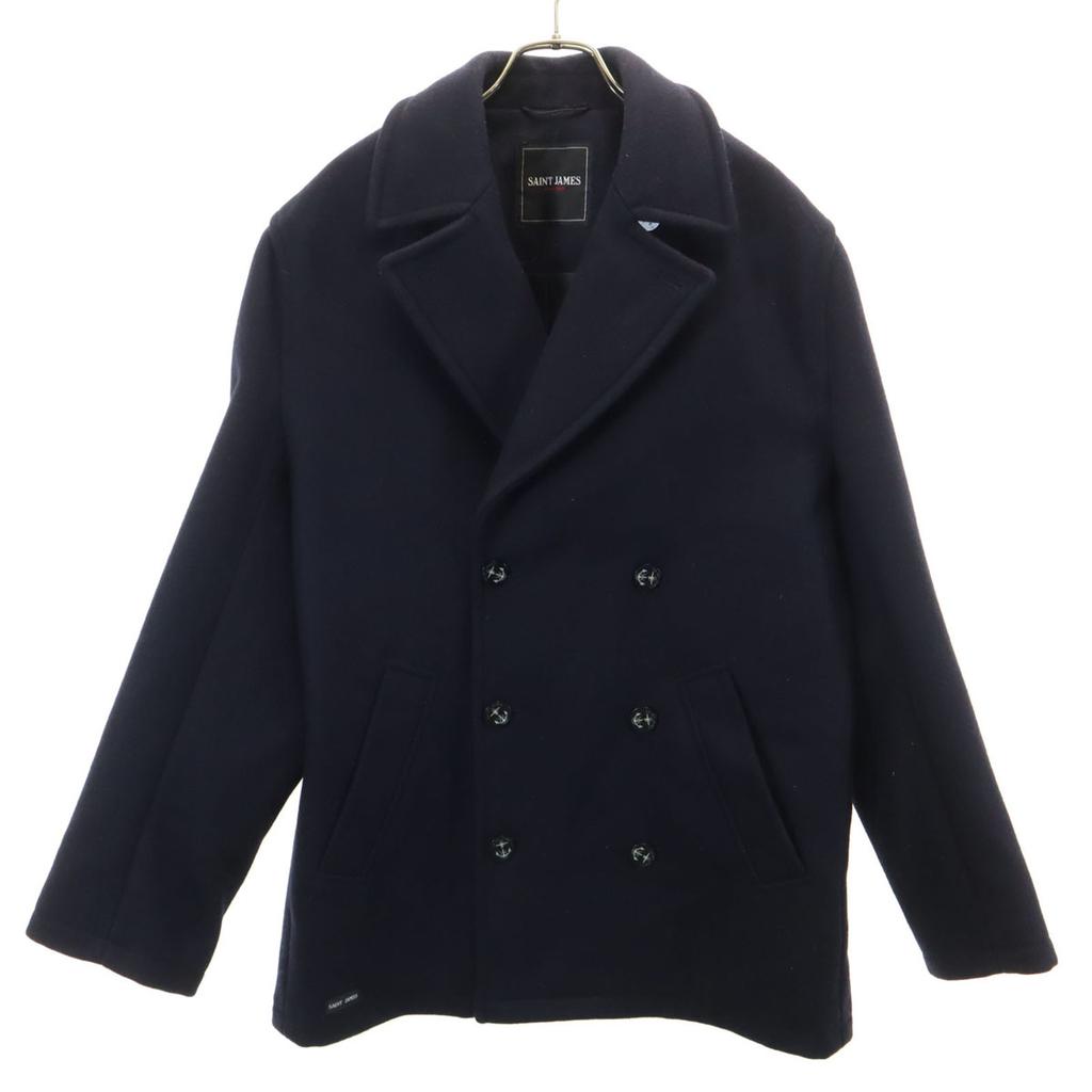 Beauty products SAINT JAMES Melton pea coat S Navy P coat Men's Used