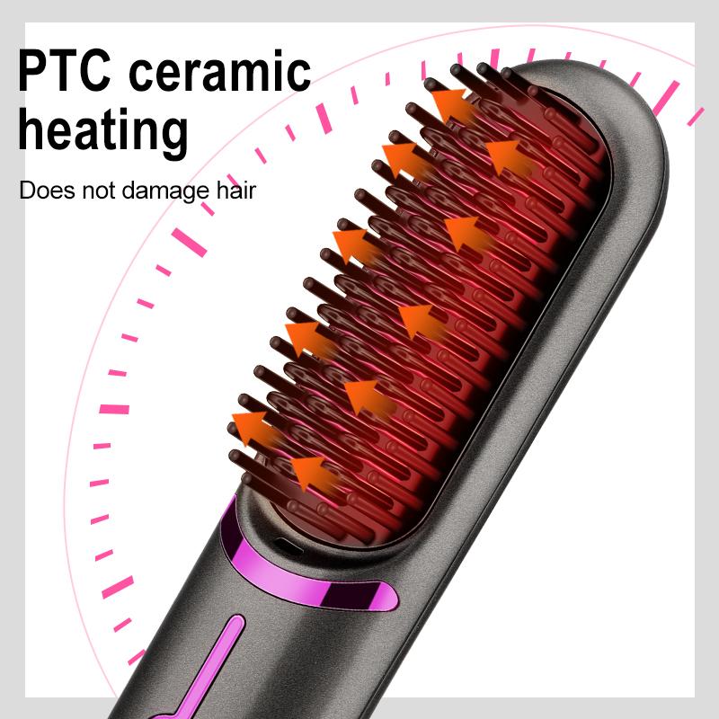 Wireless Hair Straightener USB Charging Hair Straightener Hair Straightener Big Wave Egg Roll Curling Iron