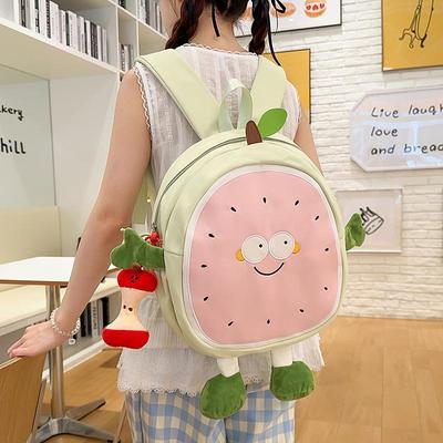 Watermelon Fresh Cartoon Backpack 2025: Large Capacity Student Schoolbag & Super Cute Crossbody