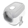 Cat Litter Box Fully Enclosed Open Top Extra Large Litter Box Smart Deodorizing Indoor Pet Toilet Fo