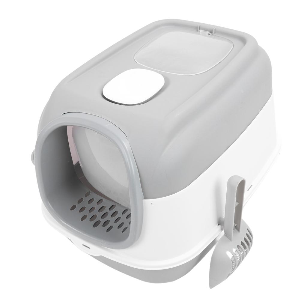 Cat Litter Box Fully Enclosed Open Top Extra Large Litter Box Smart Deodorizing Indoor Pet Toilet Fo