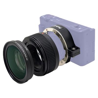 FotoZ Weitwinkelobjektiv für Sony Vlogcam M2 HD Weitwinkel-Makro-Konversionsobjektiv mit Verlängerungstubus und Bajonettanschluss-Objektivadapter ZV-1 2-in-1 &