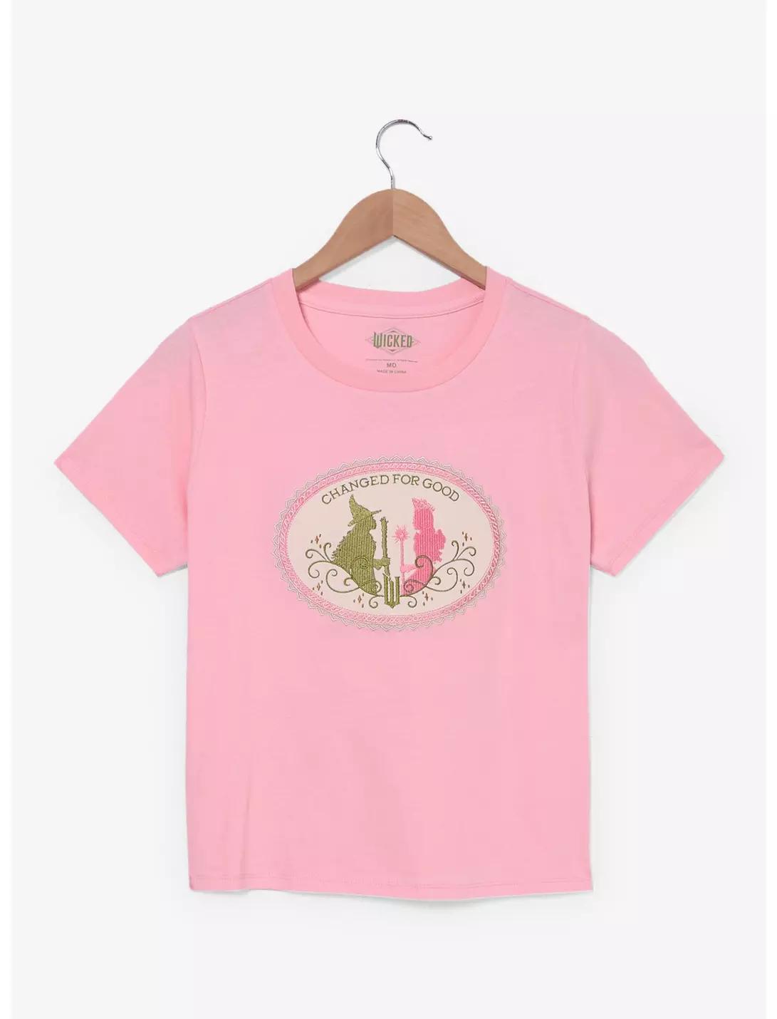 2025 New Y2K Halloween Fashion Casual Womens Wicked Elphaba Glinda TShirt Comfortable Sports Top For Family Parties S