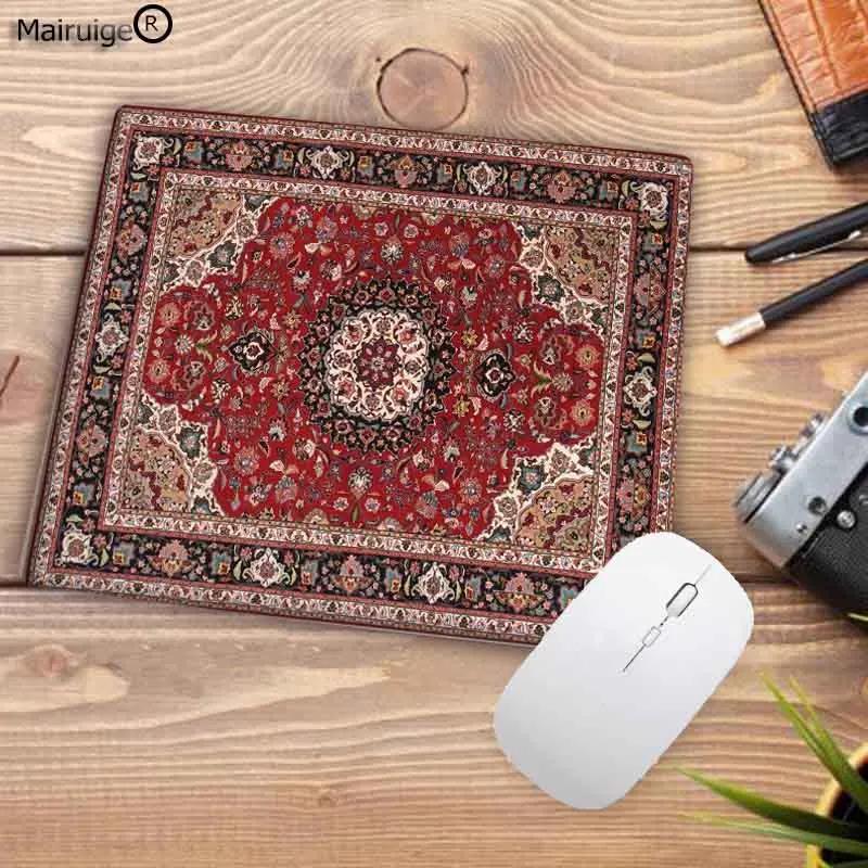 Persian Carpet Mouse Pad 22x18cm Computer Small Mouse Mat Streak Office Rubber Mat Non-slip Mat Table Pads Desk Mats Small Rug