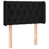 VidaXL Headboard with Ears Black 83x16x78-88 Cm Fabric3119080