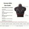 Adjustable Punk Waist Body Chain Belt Gothic Style PU Leather Halter Chest Harness For Women Daily Wear and Parties