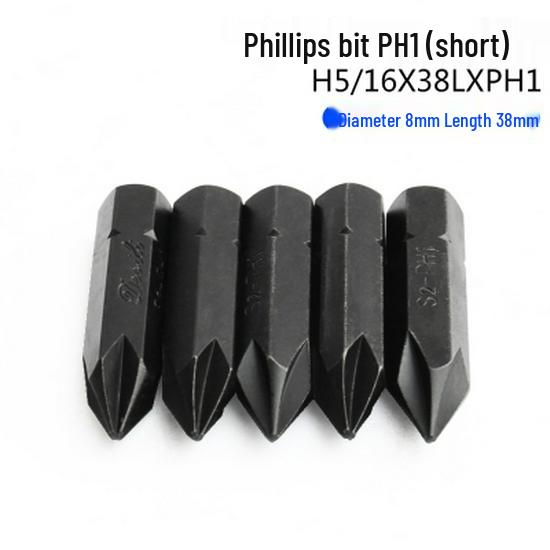 Phillips Impact Driver & Screwdriver Bits – Magnetic, Wear-Resistant Chrome Vanadium Alloy Steel