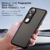 For Vivo V50 Lite 5G Case Skin-Touch TPU+PC Matte Phone Shell,Transparent Black