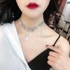 European and American Sexy Full Diamond Collarbone Chain Female Japanese and Korean Internet Celebrity Short Necklace Neck Jewelry Choker Collar