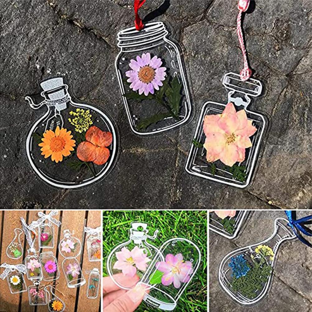 

20 шт. Прозрачные закладки с засушенными цветами, Самодельные красивые цветочные закладки, Сделай сам закладки с засушенными цветами, Стеклянная посуда D Type