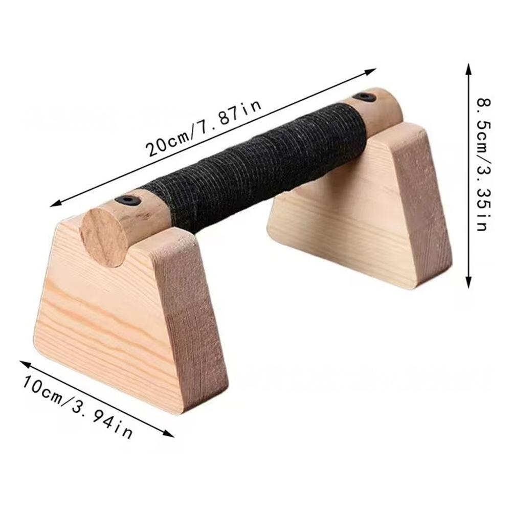 1 Pair Wooden Push Up Bar, For Home Workout Parallettes Bars,Push-up Stand Exercise Equipment Handstand Blocks for Men and Women