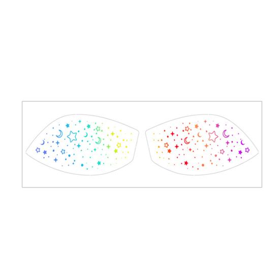 Metallic Eye Tattoo Stickers, Waterproof Temporary Freckle Decals, Sparkling Foil Eye Makeup for Festival Party, Glitter Face Art
