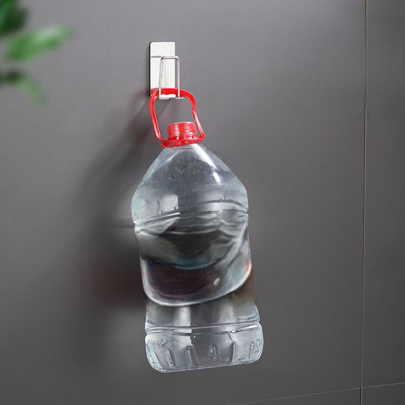 Stainless Steel Toothbrush Holder Wall Mounted Adhesive Toothbrush Cup Holder Space Saving Home Organizer