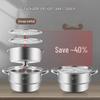 MAXCOOK New Head Chef 304 Stainless Steel Steamer Pot