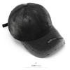 Women's washed and distressed solid-color baseball cap, suitable for outdoor activities, men's travel hat, sun protection and shading
