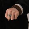 Anillos Chinos Pixiu de Feng Shui Para Mujeres Hombres Cobre Chapado en Plata Monedas Pi Xiu Anillo de Dedo Abierto Amuleto Riqueza Joyería de la Suerte