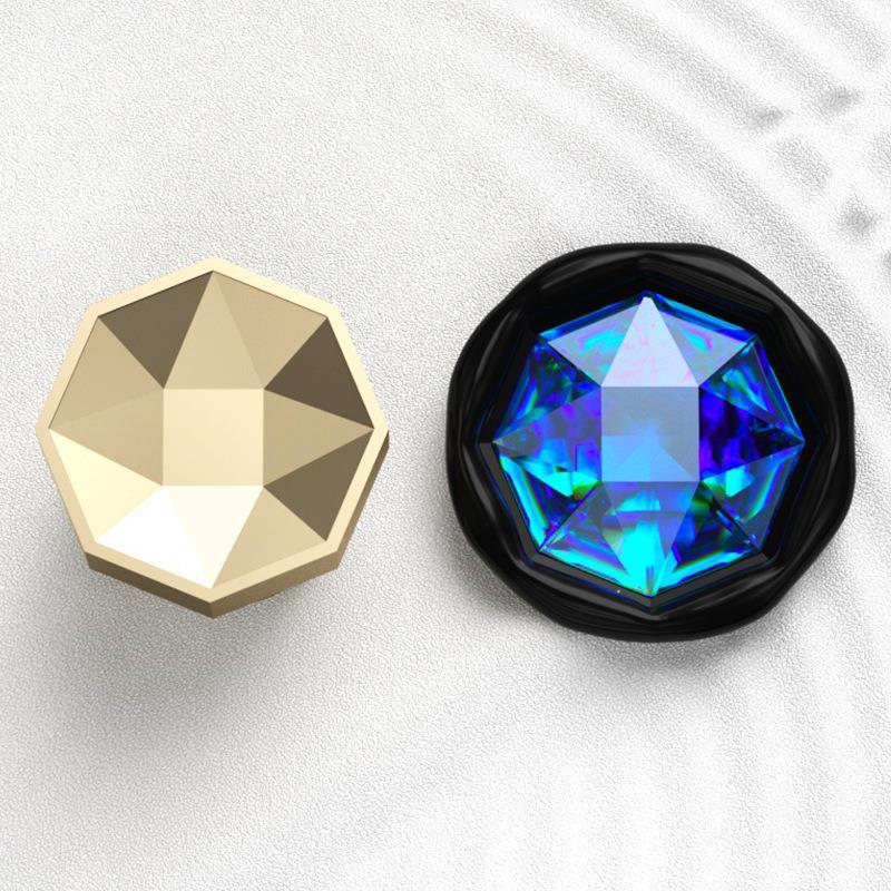 Gemstone Series 3D Imitation Cat'S Eye Diamond Sealing Wax Stamp Head For Wedding Invitation Gift Packaging Cards Scrapbooking