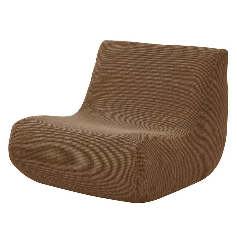 Stretch Polar Fleece Armless Sofa Cover Living Room Solid Lounge Couch Cover All-inclusive Copri Divano Fundas Para Sillones