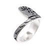 925 Silver Hopi Kokopelli Ring M1 Smoked One Size Fits Most [Silver One] Men's