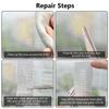 Window Screen Repair Tape Self Adhesive Mesh Tape Net Door Fix Patch Anti Insect Mosquito Mesh Broken Holes Repairing