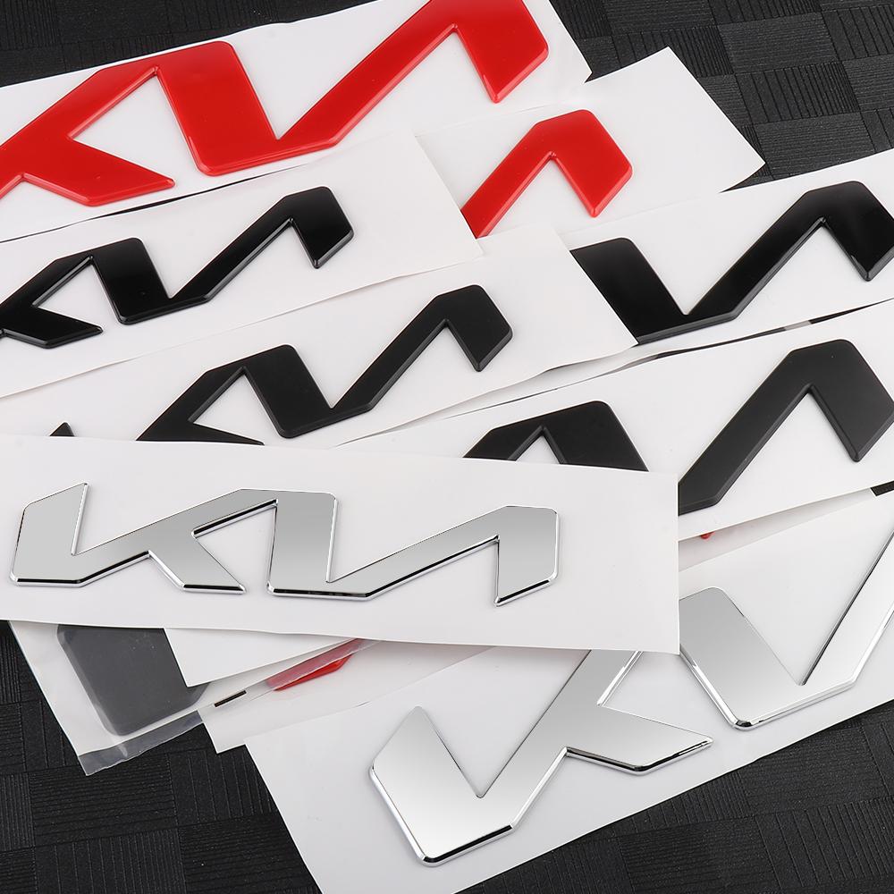 1 Stück 3D KN ABS Abzeichen Auto Motorhaube Vorne Logo Aufkleber Für Neuer Kia Heck Kofferraum Hinten Emblem Aufkleber Auto Styling Dekoration Zubehör