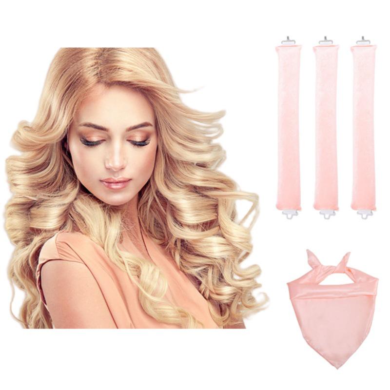 Heat-Free Curling Iron: Effortless Big Wave Curler for European & American Styles