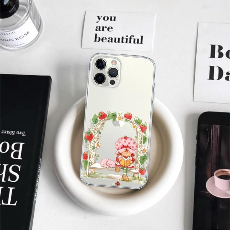 Strawberry Shortcake Phone Case For iPhone 16 15 14 11 12 13 Mini Pro XS Max Cover 6 7 8 Plus X Funda Shell